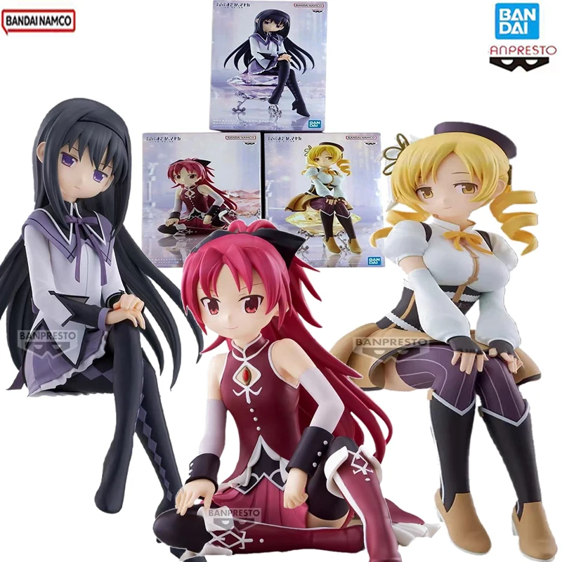

Оригинальная аниме-кукла Bandai Magical Girl Madoka Magica The Story of Rebellion Akatsuki Homura Tomoe Mami, модель игрушки, подарок на день рождения