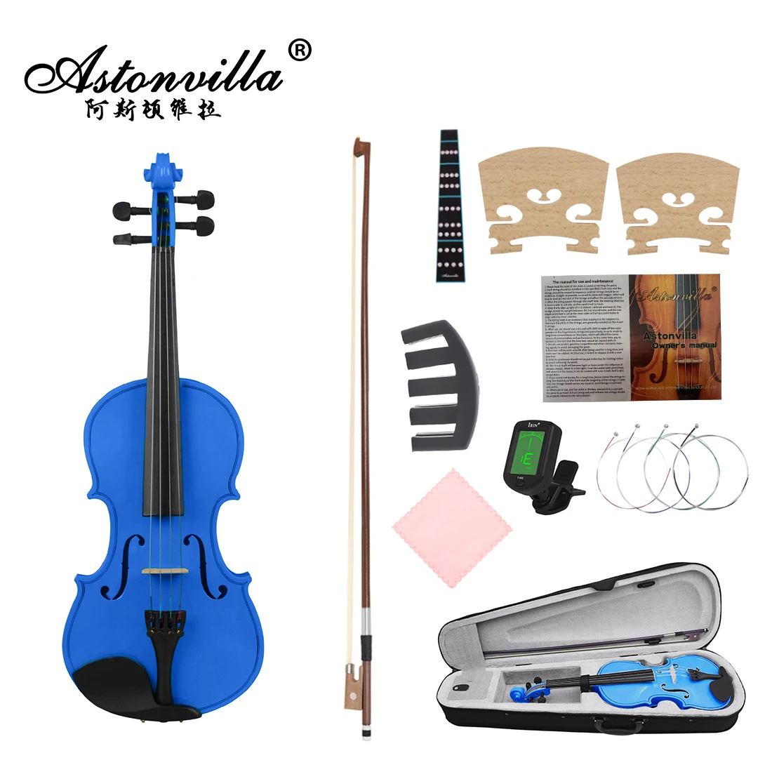 

Astonvilla 4/4 Violin Series Set Deongaree Made of Basswood Violin Instrument Accessories Suitable for Professional Performances