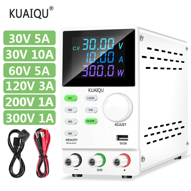 Programmable DC Laboratory Power Supply 200V 300V 1A Adjustable Bench Switch Source 30V 10A 5A 60V 120V3A USB Charging Interface