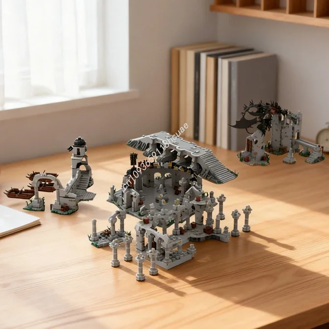 

7242pcs MOC UCS Osgiliath Hobbit And Lord Rings The Model Building Toy Blocks Creative Idea Christmas Gift Education Brick Kids