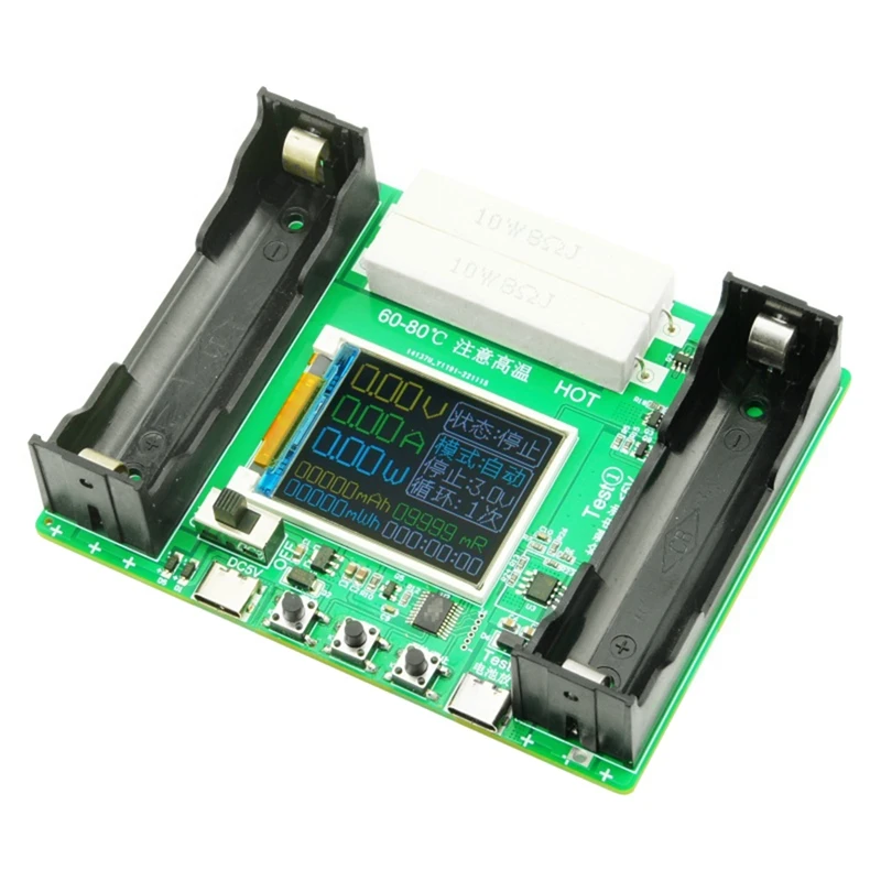 18650 Lithium Batterij Capaciteit Tester Module Mah Mwh Type C Digitale Batterij Power Detector Module 18650 Batterij Tester