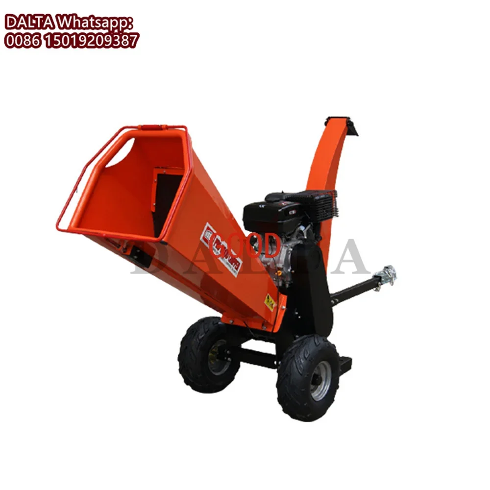 TUV Rheinland CE(MD/EMC/NOISE) 15HP 420cc Gasoline Engine Powered ATV Drum Wood Chipper Shredder Machine/Wood Chipper