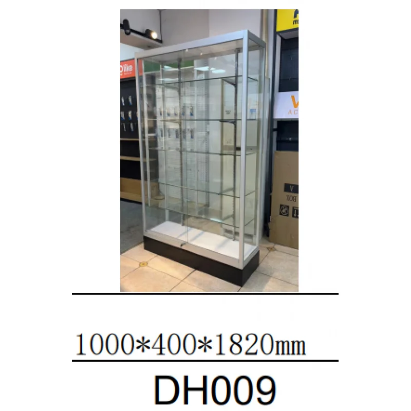 Armário De Armazenamento De Garagem De Liga De Alumínio Personalizado, mdfglass Door Lock Display Stand