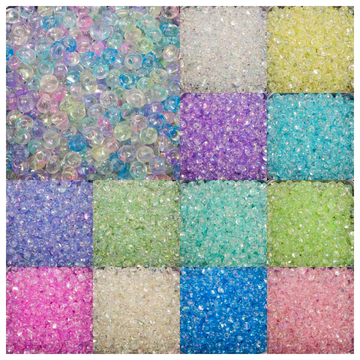 300pcs Boxed 4x5mm Waterdrop Glass Seed Beads Loose Spacer Beads for Jewelry Making Diy Earring Bracelet  Necklaces Accessories