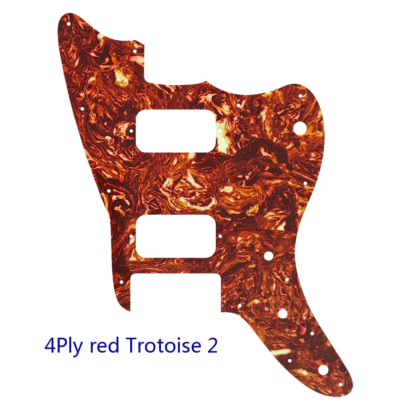 Plearoo Customize Parts - For US Fd Squier AFFINITY JAZZMASTER Guitar Pickguard With HH Pickup, Multiple Colour Choice