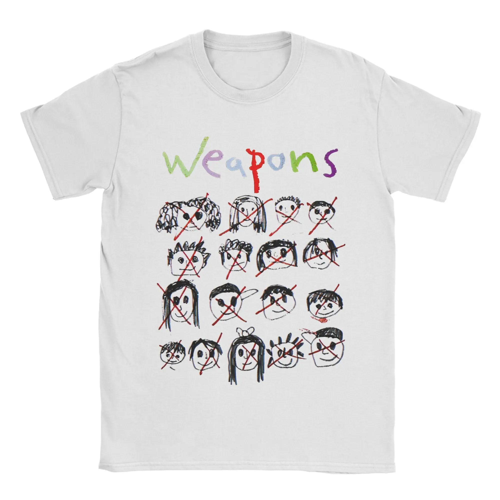 W-Weapons 2025 فيلم الرعب تي شيرت للرجال 100% القطن الجدة تي شيرت س الرقبة اليد الرسم تي شيرت ملابس قصيرة الأكمام