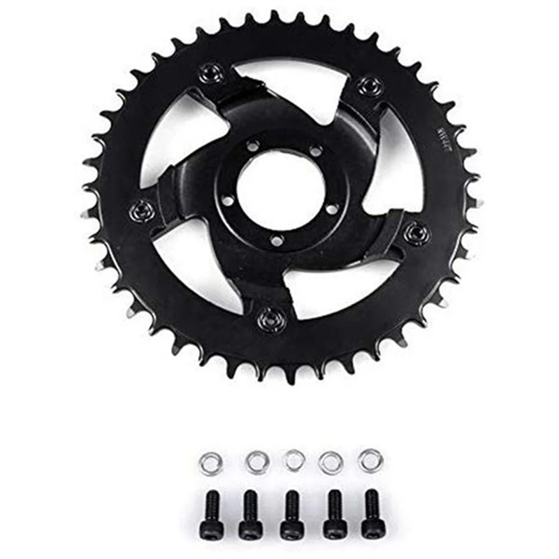 1 Piece 44T 1000W Chainwheel Replacement Parts Accessories For BAFANG Mid Drive Motor BBSHD/BBS03 Electric Bike Wheel Crankset