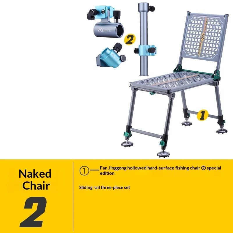 كرسي صيد محمول قابل للطي خفيف الوزن إطار من الألومنيوم قابل للتعديل ارتفاع مبطن مقعد التخييم قضيب حامل حامل الكأس في الهواء الطلق #3