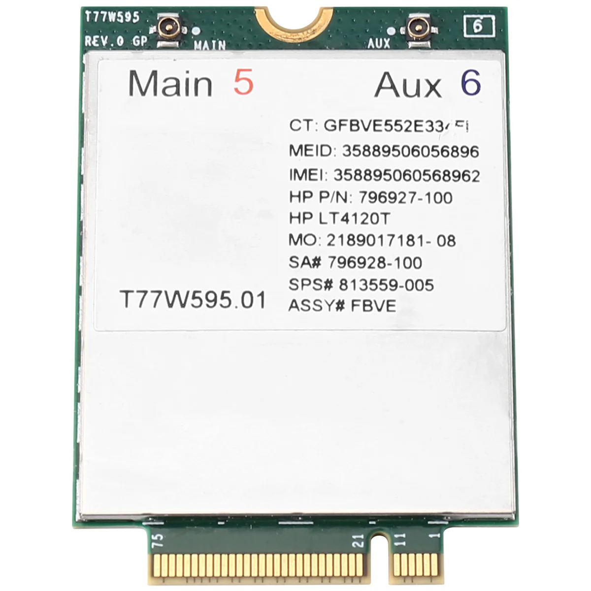 T77W595 4G ​LTE Card Module LT4120 796928-001 MDM9625 for HP Probook/EliteBook 820 840 850 G2 G3 4G Module Network Card