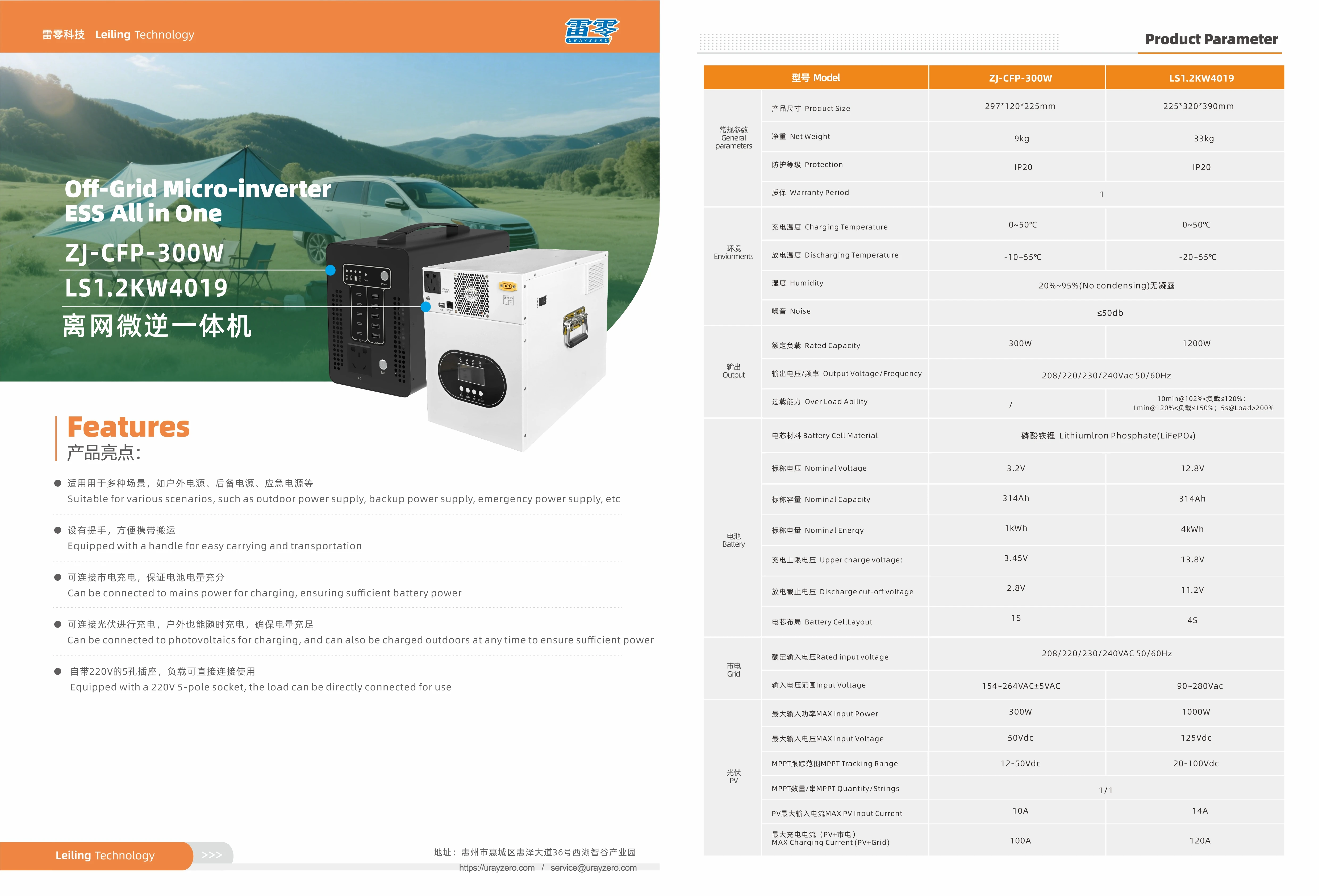 All in One Off Grid Micro Solar Inverter with Lithium Battery Portable Solar Energy Storage System