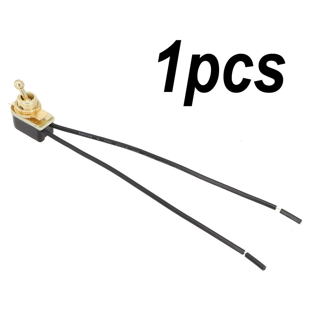 1PC 250V 6A SPST For Toggle Switch Prewired with 15cm Wire Cable Standard On Off Rocker Switch for Electrical Use