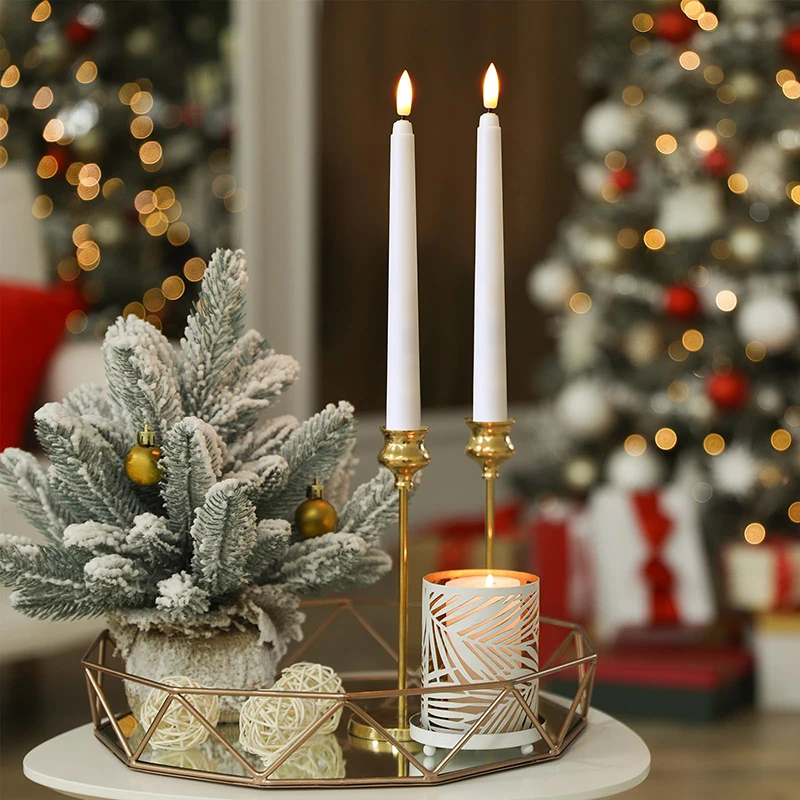 12-300 قطعة LED عديمة اللهب تفتق الشموع بطارية تعمل الشموع الخفقان لعيد الميلاد ديكور المنزل الزفاف