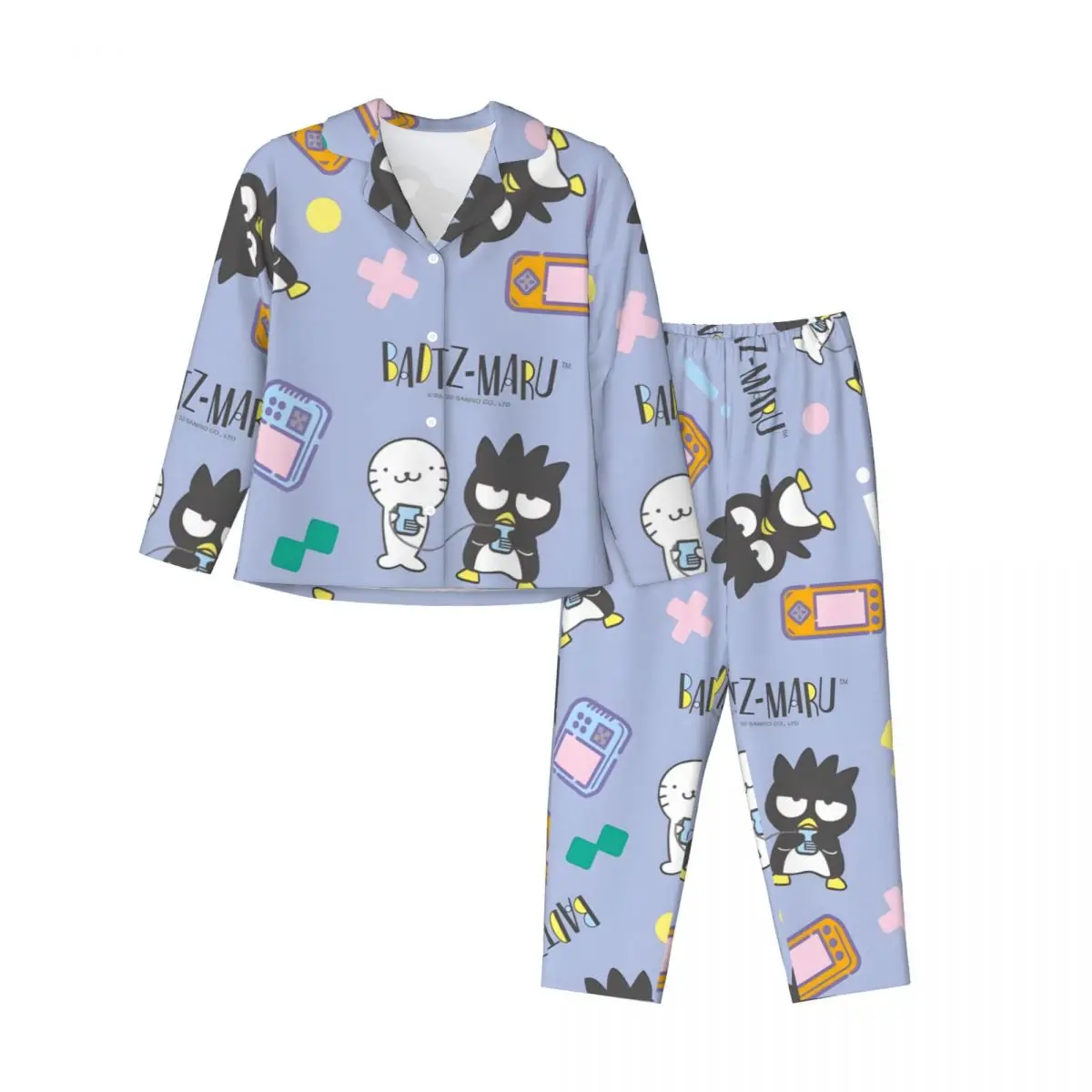 

Badtz-Maru Women's Pajamas Set 2 Piece Set For Women Casual Long sleeve Suit