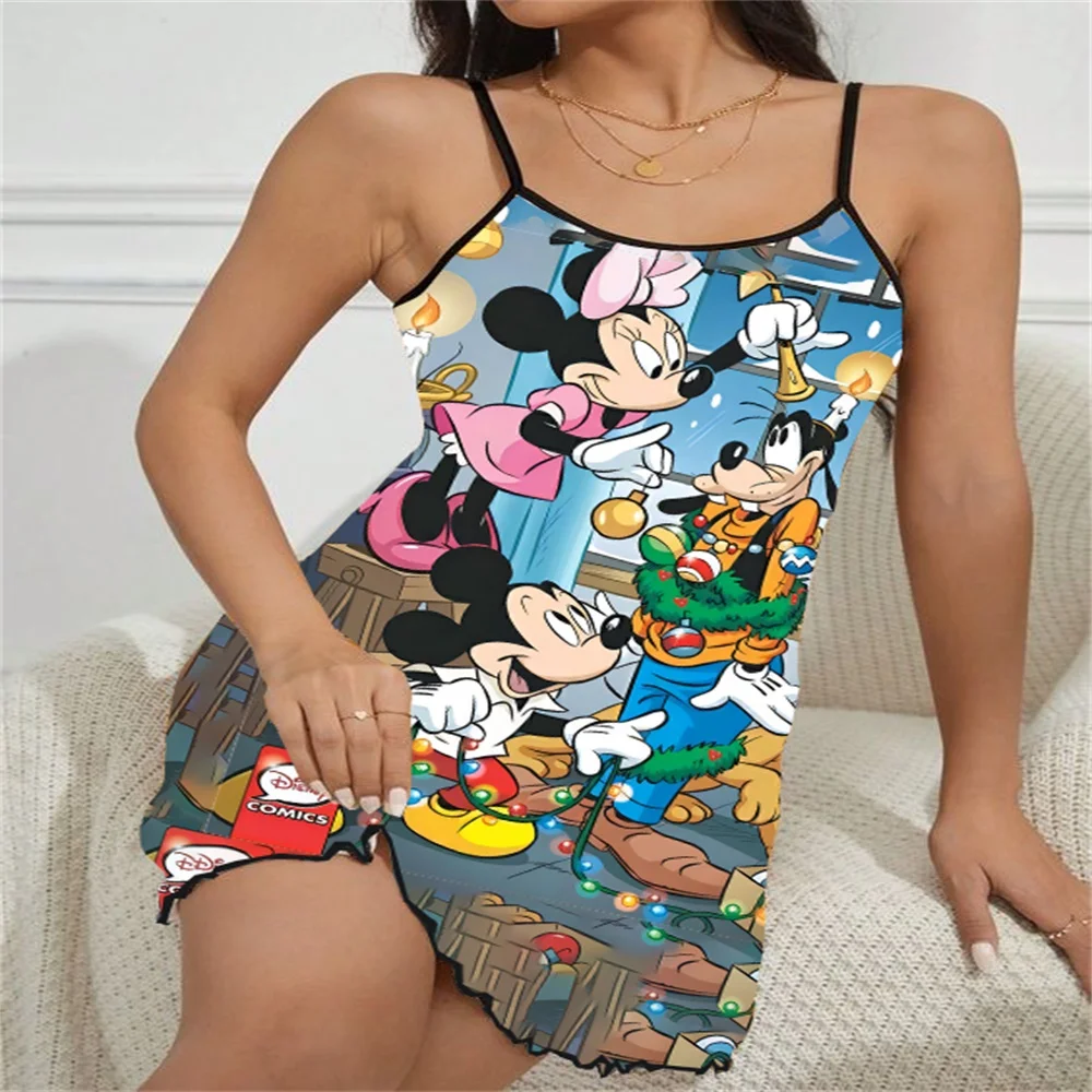 Women's Nightwear Romantic Lingeries Nighty for Women Hot Romantic One Pieces Disney Sexy Slip New Women's Pajamas Mickey Pijama