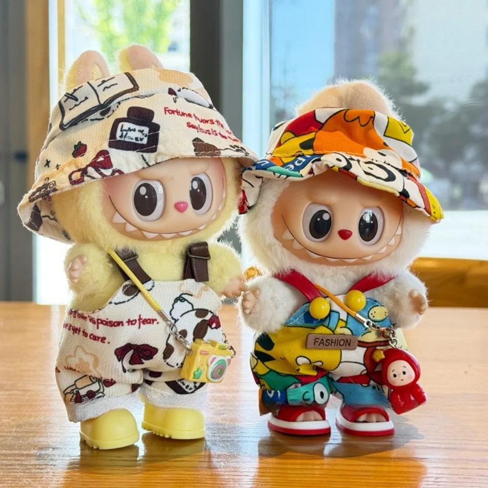 

For Labubu Outfit Clothes Trendy Doll Cute Dress Up Casual Set Accessories Designer Suitable Clothing Gift
