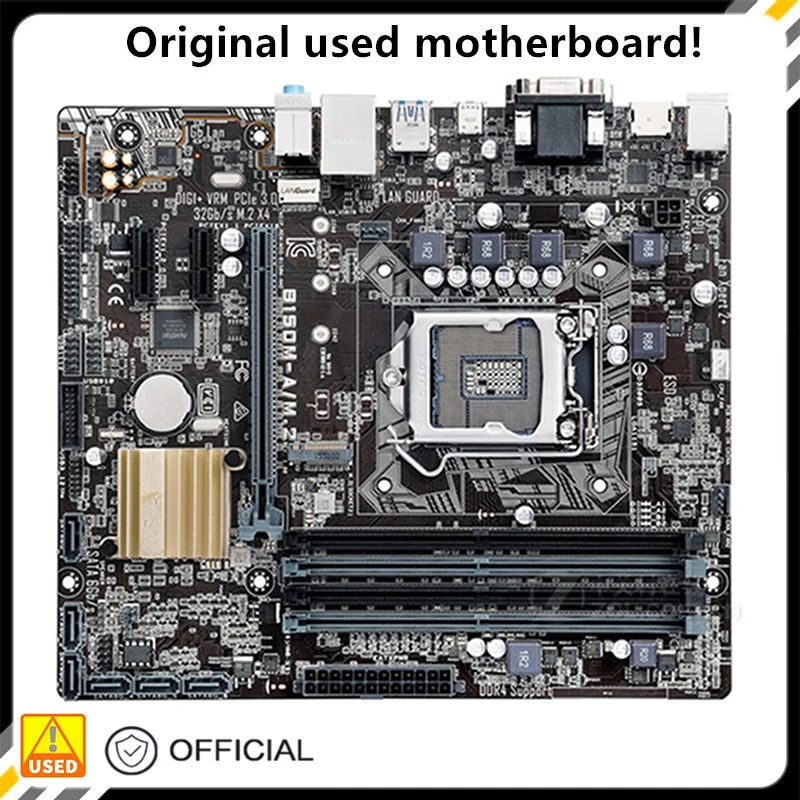 

For B150M-A/M.2 Original Used Desktop Intel B150 64G DDR4 Motherboard LGA 1151 i7/i5/i3 USB3.0 SATA3