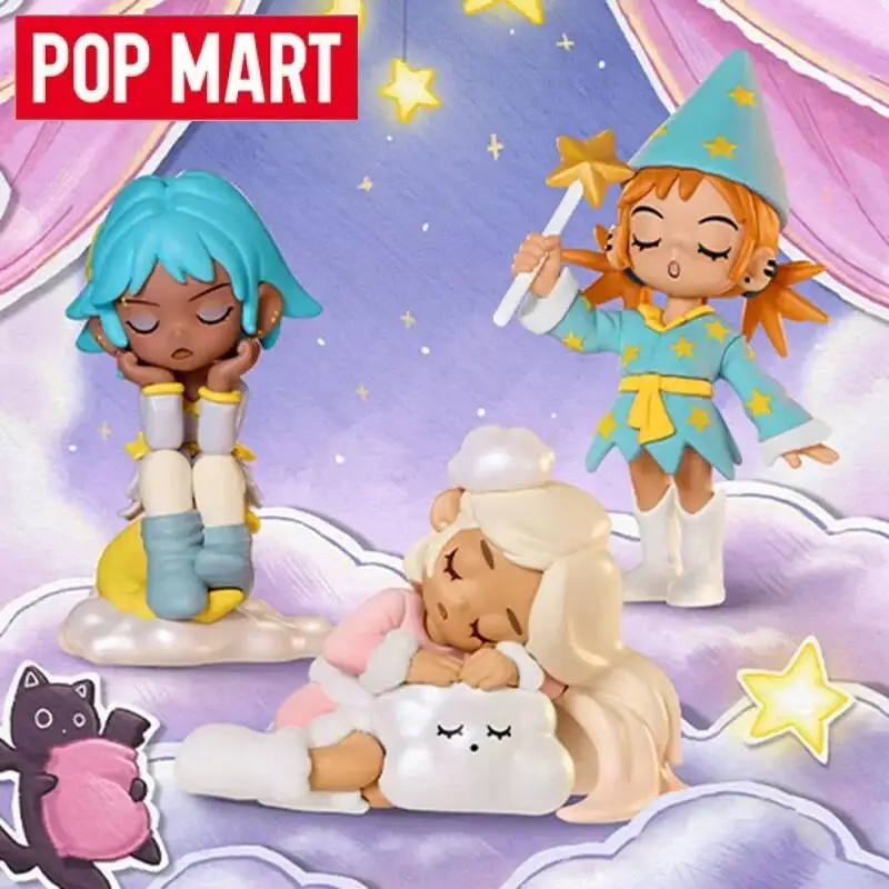 البوب مارت ليل الخوخ الشغب النوم سلسلة العصرية صندوق أعمى اللعب الحلي صندوق غامض عمل الشكل مفاجأة نموذج هدايا عيد الميلاد