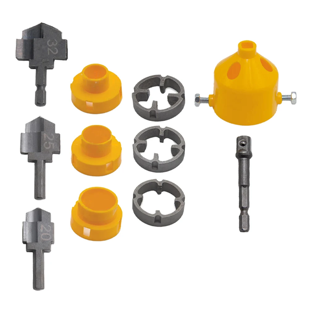 Bohrer Punch PVC Rohr Einfädler Heimwerker Rohr Einfädeln Kit Glatte Gewinde Design Elektrische Bohrer Zubehör