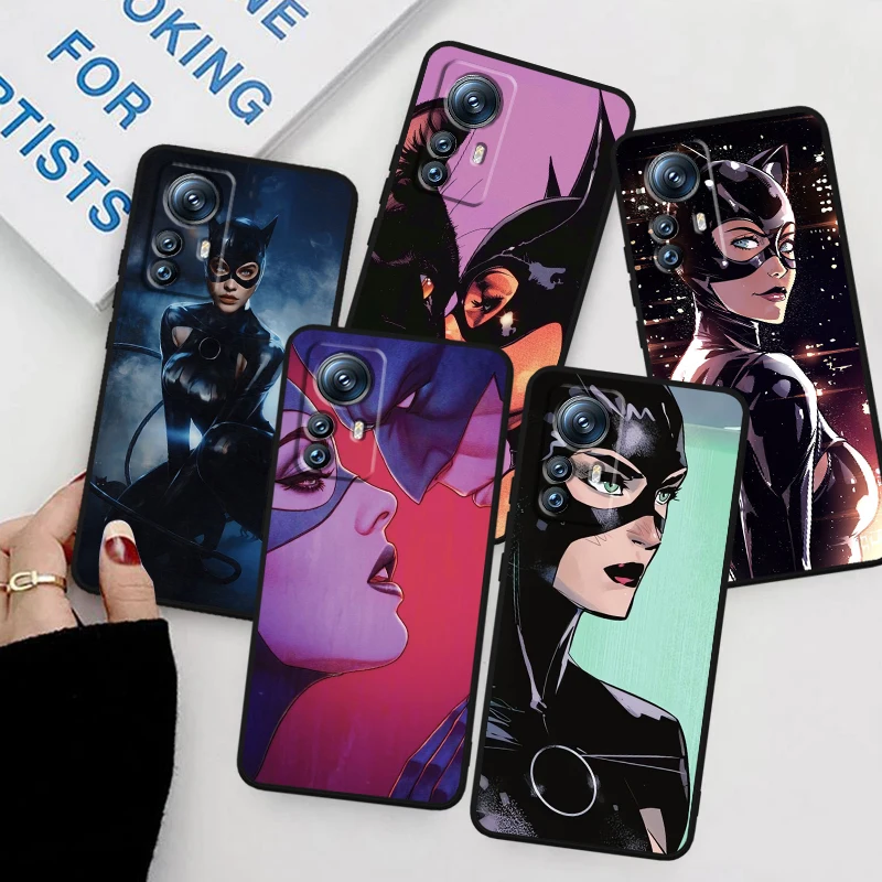 S-Selinas Kyle C-Catwomans Sexy For Xiaomi Mi 14 13T 13 12T 12 11T 11i 11 10T 10 Pro Lite Ultra 5G Black Back Phone Case