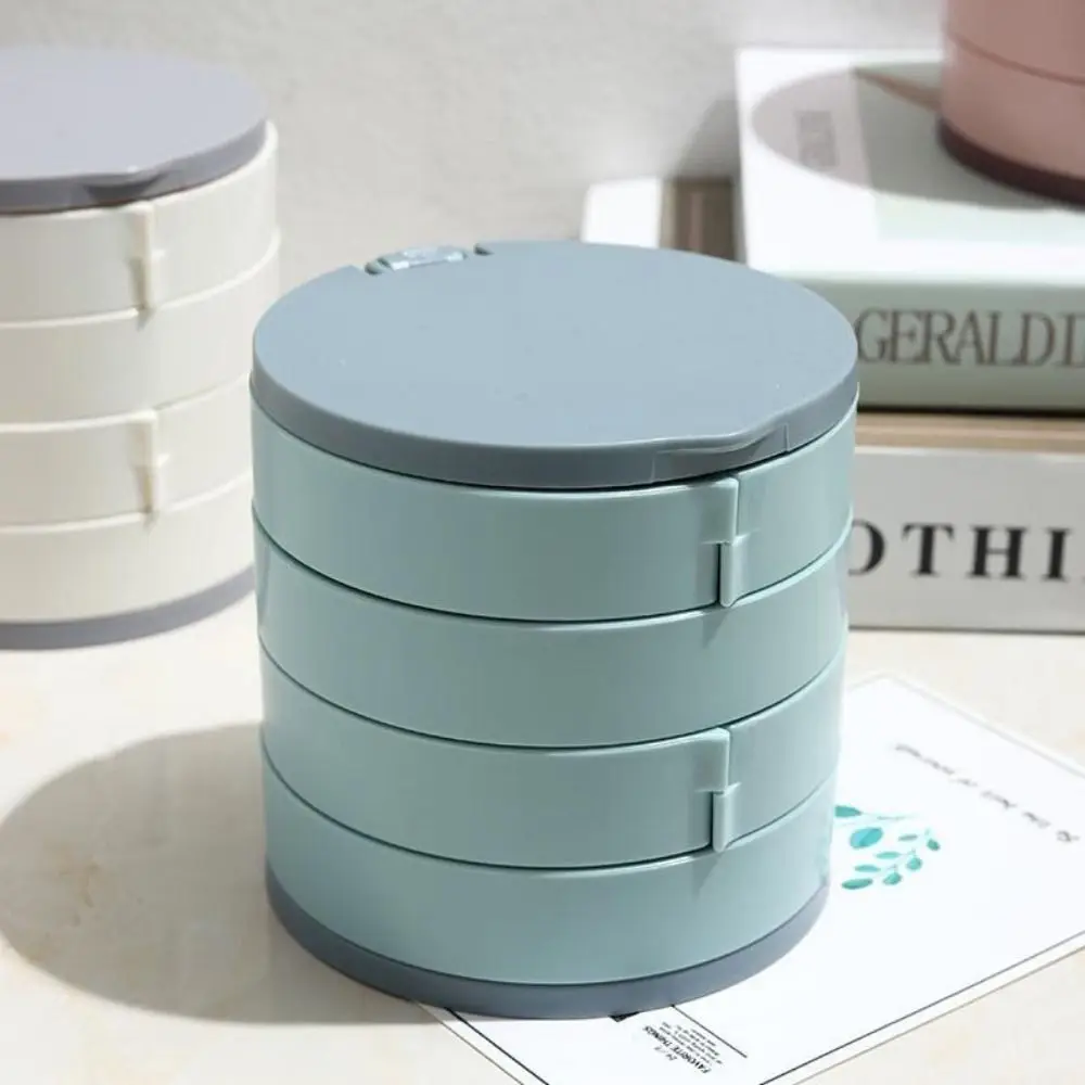 جديد ABS صندوق تخزين المجوهرات 4 طبقات الغبار واقية علبة مجوهرات سعة كبيرة المحمولة عرض المجوهرات حالة النساء فتاة