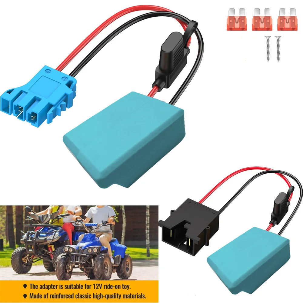 Adaptador Power Wheels para Makita Conector de Bateria com Fio Fio 12awg Fusível 40a Compatível com Peg Perego Ride-on Car 18v