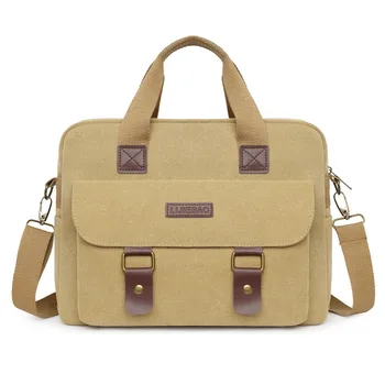 多機能エリアラップトップバッグ、耐摩耗性、傷防止、キャンバスブリーフケース、ポータブル、ホットセール、2024