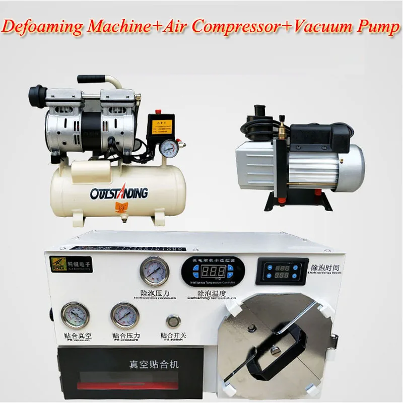 Defoaming Laminating Machine With Air Compressor Pressure Screen Machine Mobile Phone Screen/LCD Screen/Maintenance Equipment