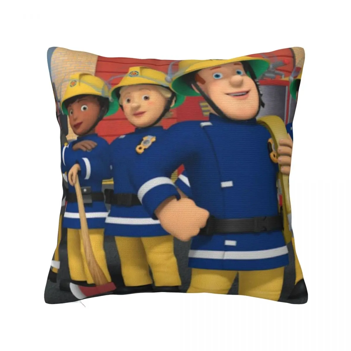 Fireman Sam Pillowcase Printed Polyester Cushion Cover Decorations Pillow Case Cover Home Drop Shipping 40X40cm