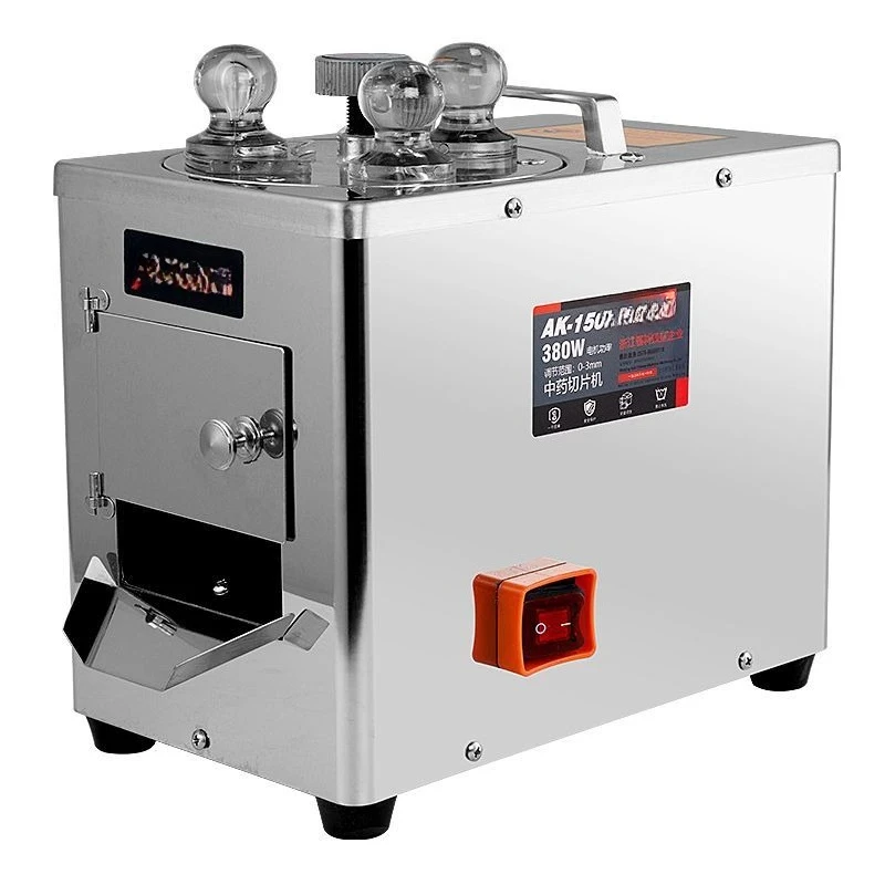 

Chinese herbal medicine slicer Commercial small Panax notoginseng cutting machine American ginseng machine Chinese herb