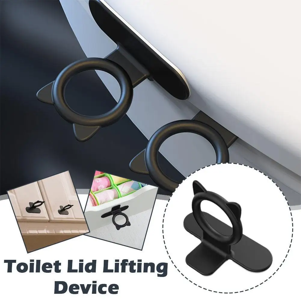 Silicone Toilet Seat Lid Lifters Anti Dirt Multifunction Self-Adhesive Accessories Door Avoid Touch WC Toilet Handle Lid Ca N6P8