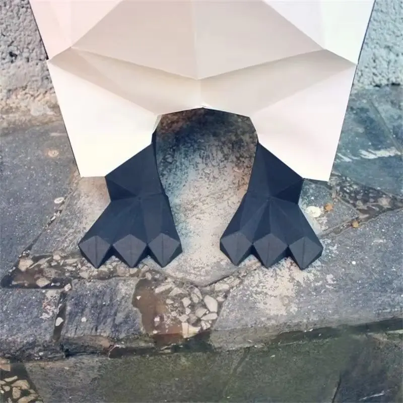 Model Pingwina Cesarskiego z Papieru Dekoracja Domu Ozdoba Pokoju Dekoracja Biurka Papercraft Origami Puzzle 3D DIY Ręcznie Robione Kreatywne Zabawki