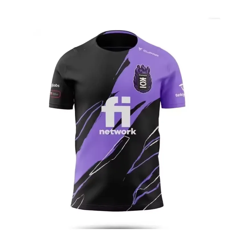 KOI electronic sports jersey, 3D printed mesh fabric, casual and breathable, customizable ID