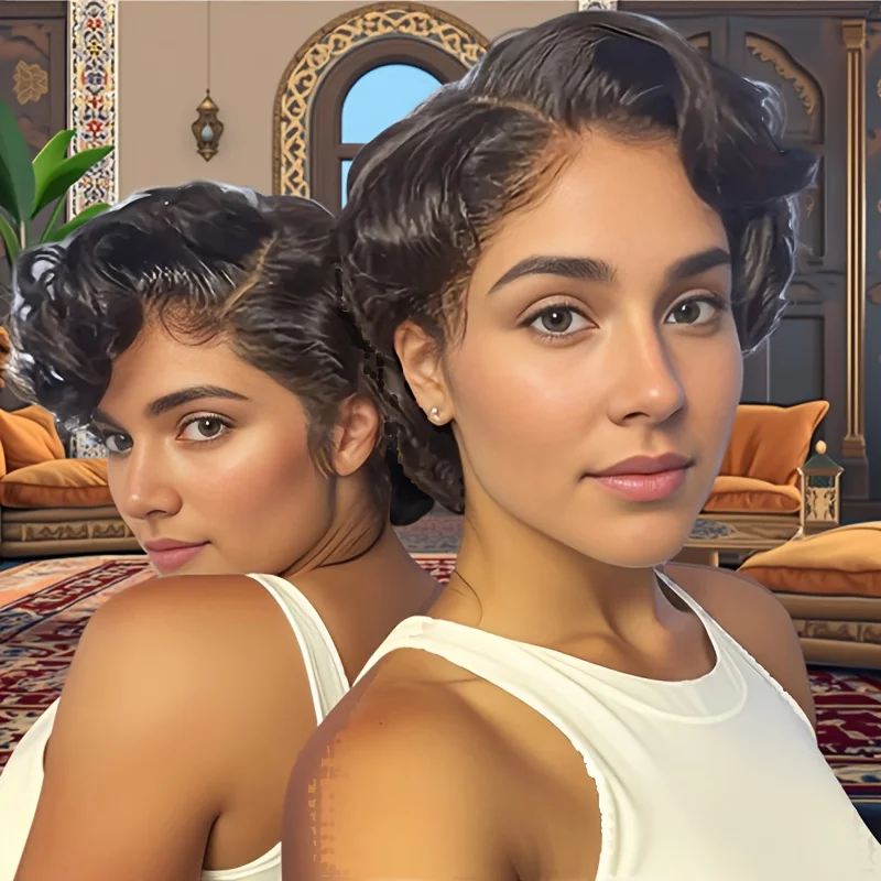 

Short Pixie Cut Bob Wig 13x4x1 Lace Front Wigs Human Hair Wigs for Women Natural Black Color