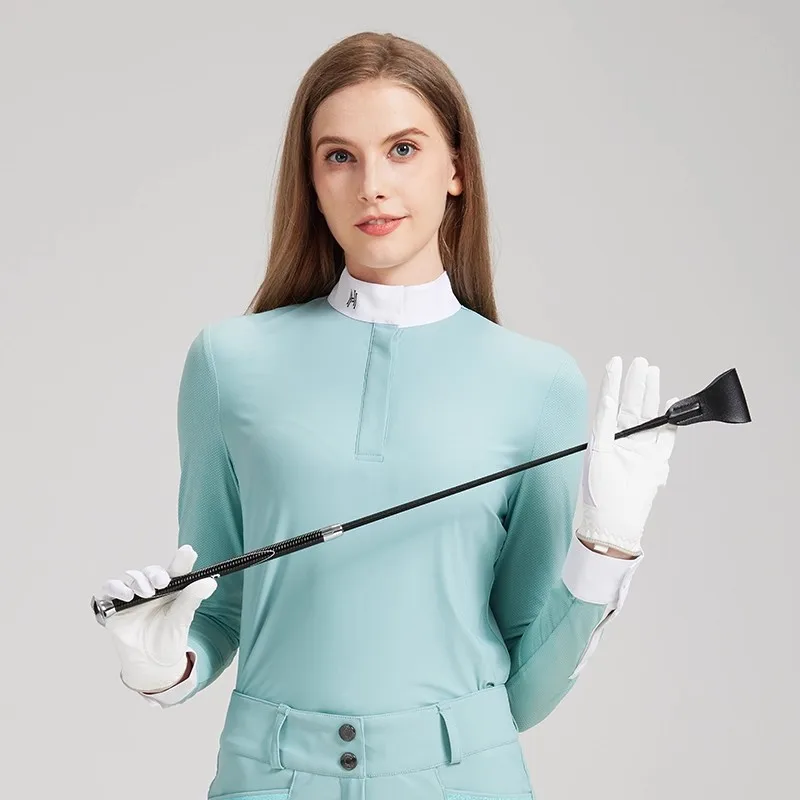 バスロン乗馬鞭障害物鞭馬術用品滑り止めカーボンロッド巻きシルク266.4cmドラゴン男女ライダー鞭