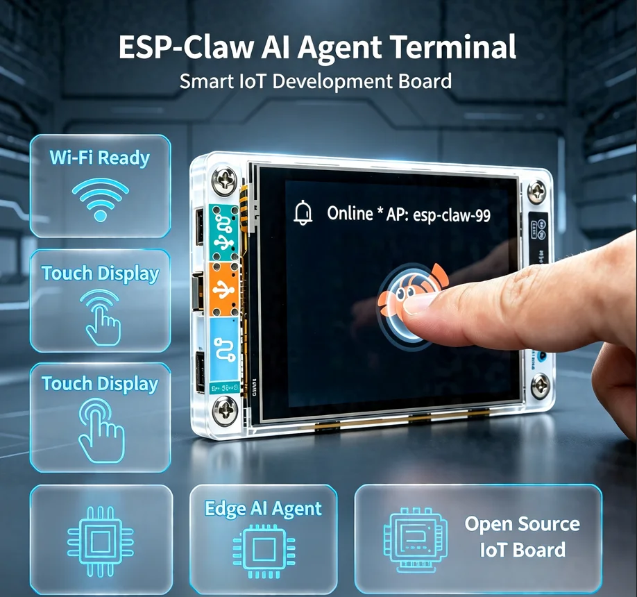 Colorful NM-CYD-C5 Smart Edge AI Board with ESP-Claw Agent for IoT Devices - Built-In Artificial Intelligence for Internet of Th