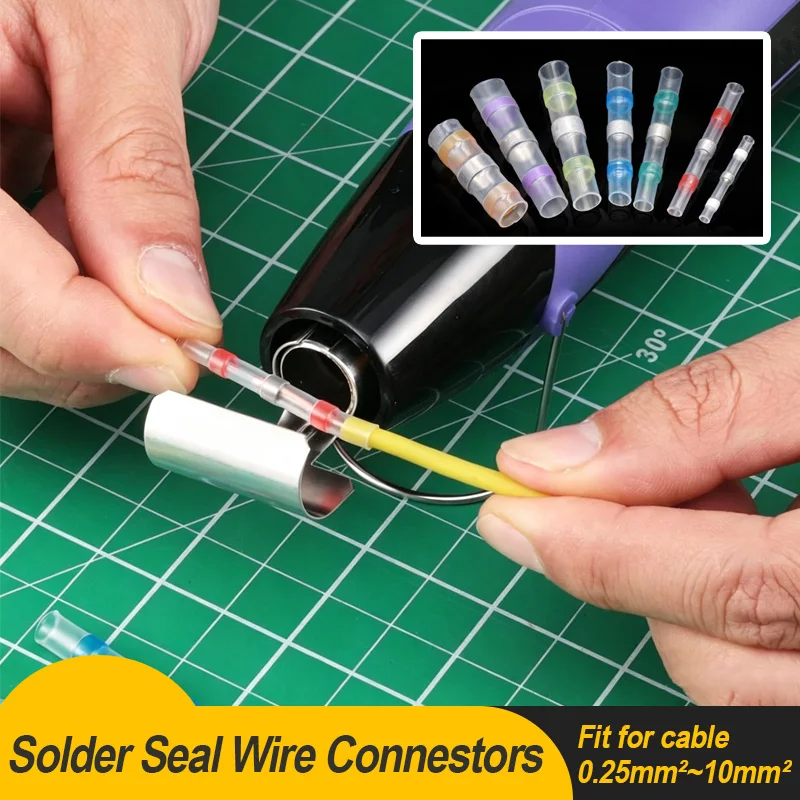 3:1 Heat Shrink Solder Butt Insulated Connectors Solder Seal Wire Connectors Automotive Electrical Cable Protect Connector Kits