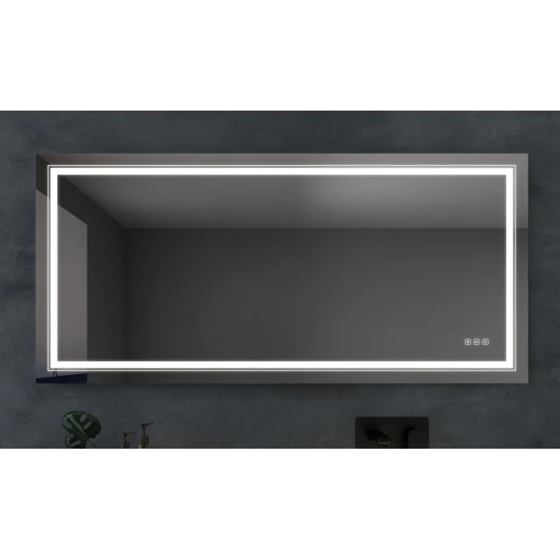 

6028 inch Bathroom LED mirror Anti- fog mirror with button
