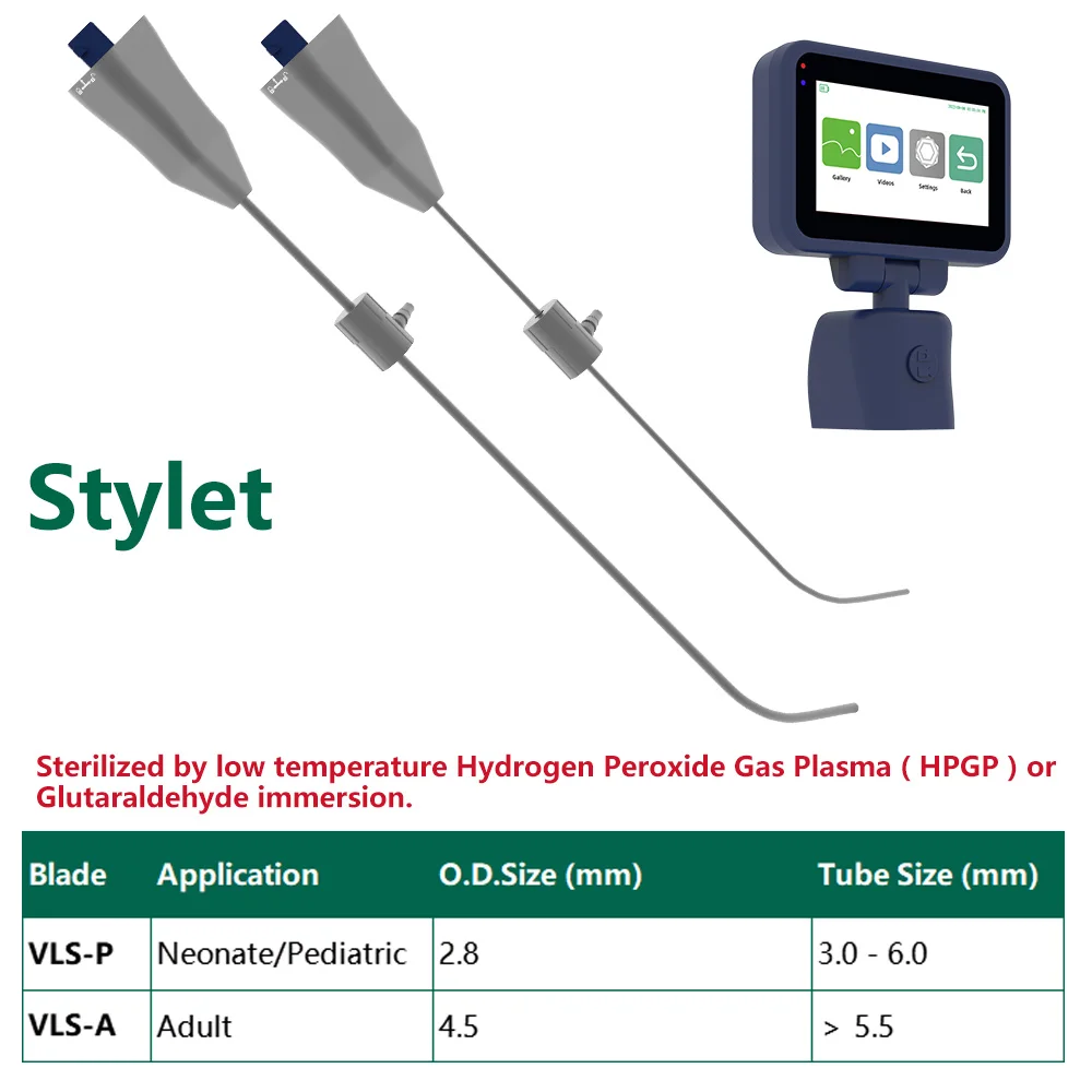 CR-32 Anesthesia Video Laryngoscope with 6 Blades, 3.2\