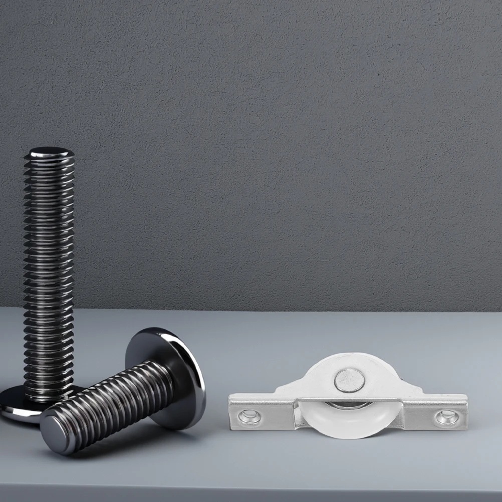 

4 шт., шкив для дверей, окон, ролики для раздвижного шкафа, гладкая подвижная гаражная мебель, стальная фурнитура U-образная форма для дерева