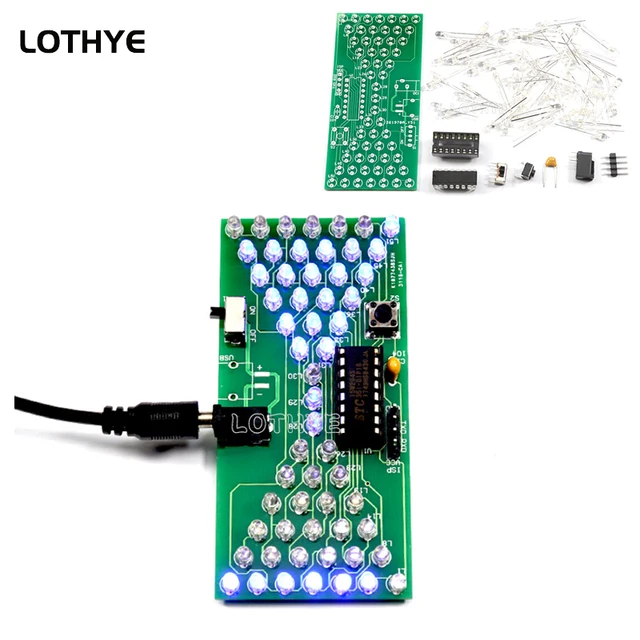 Elektroniczny elektroniczny klepsydra elektroniczny zestaw zrób to sam 5V dioda emitująca światło zabawa spawanie elektroniczne DIY umiejętności akcesoria treningowe
