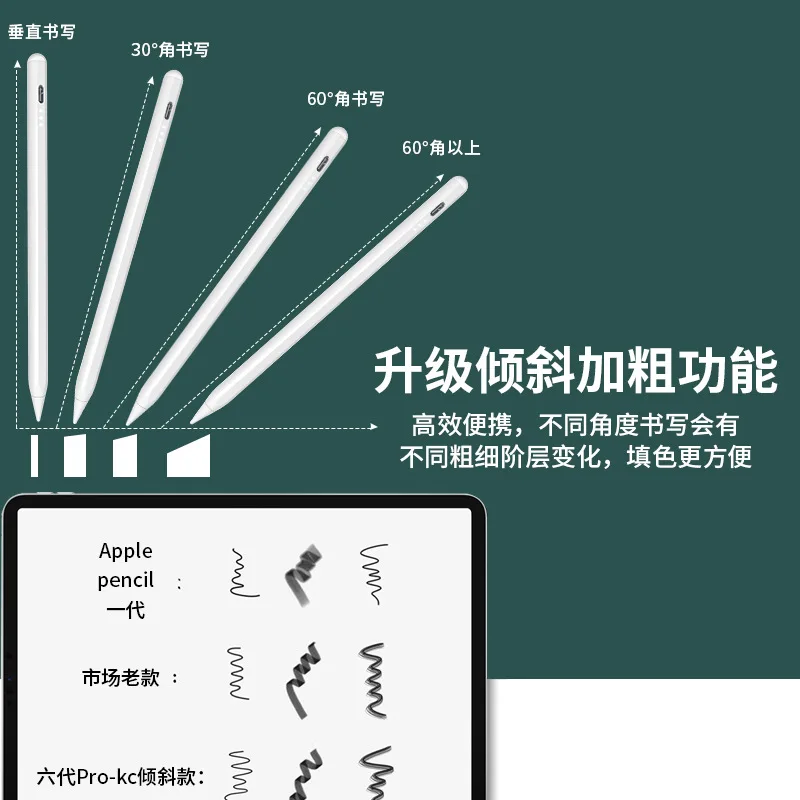 stylus, active magnetic suction, charging capacitive pen, compatible with third generation, for drawing and handwriting