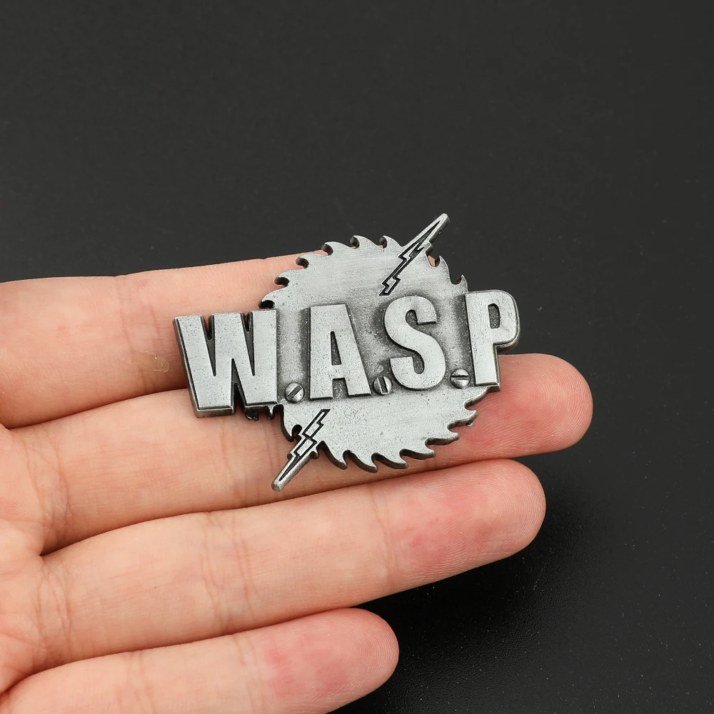 Stranger Pin Eddie Munson WASP Pins Badge Button Brooch for Backpacks and Jacket Vintage Jewelry Fans Gifts image 4