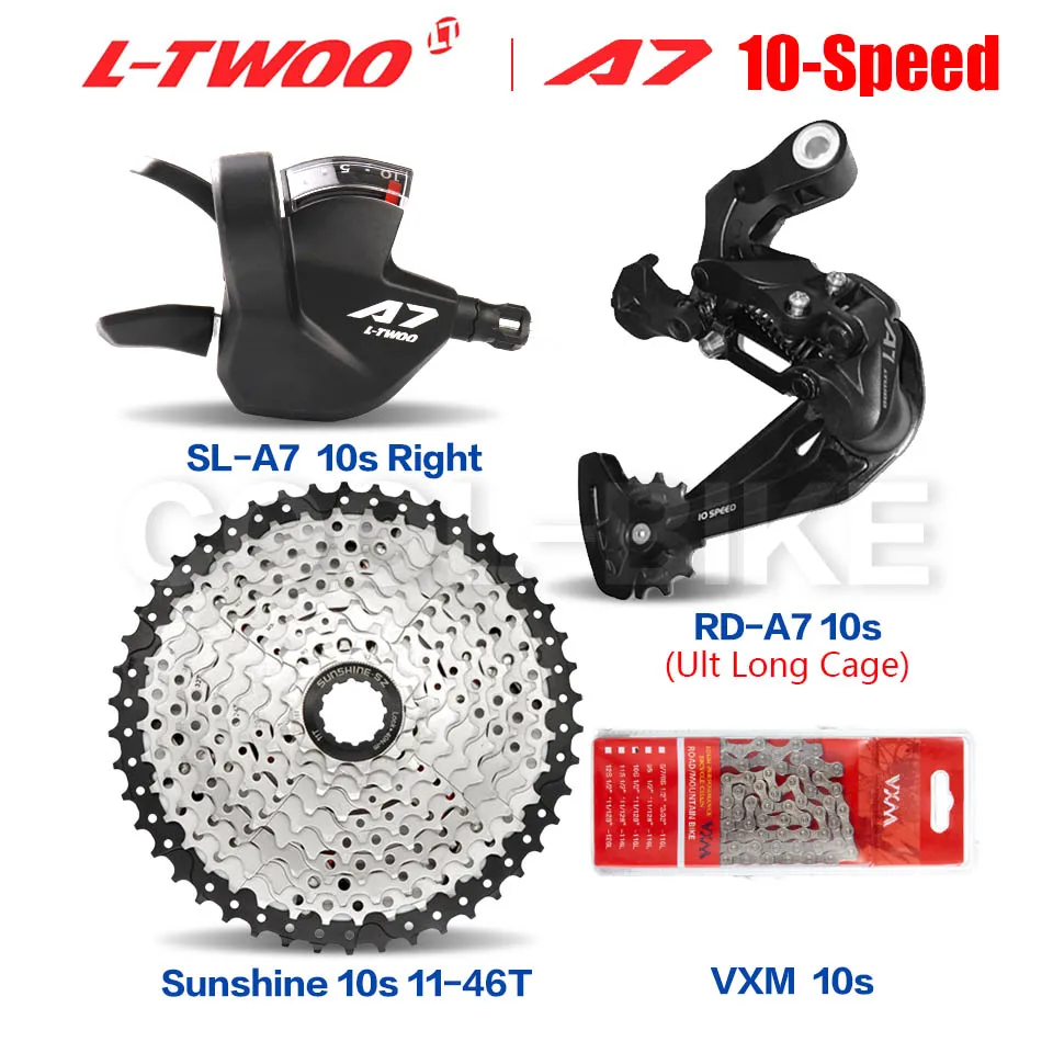LTWOO A7 1X10S Groupset 10 speed shift lever derailleur SUNSHINE
