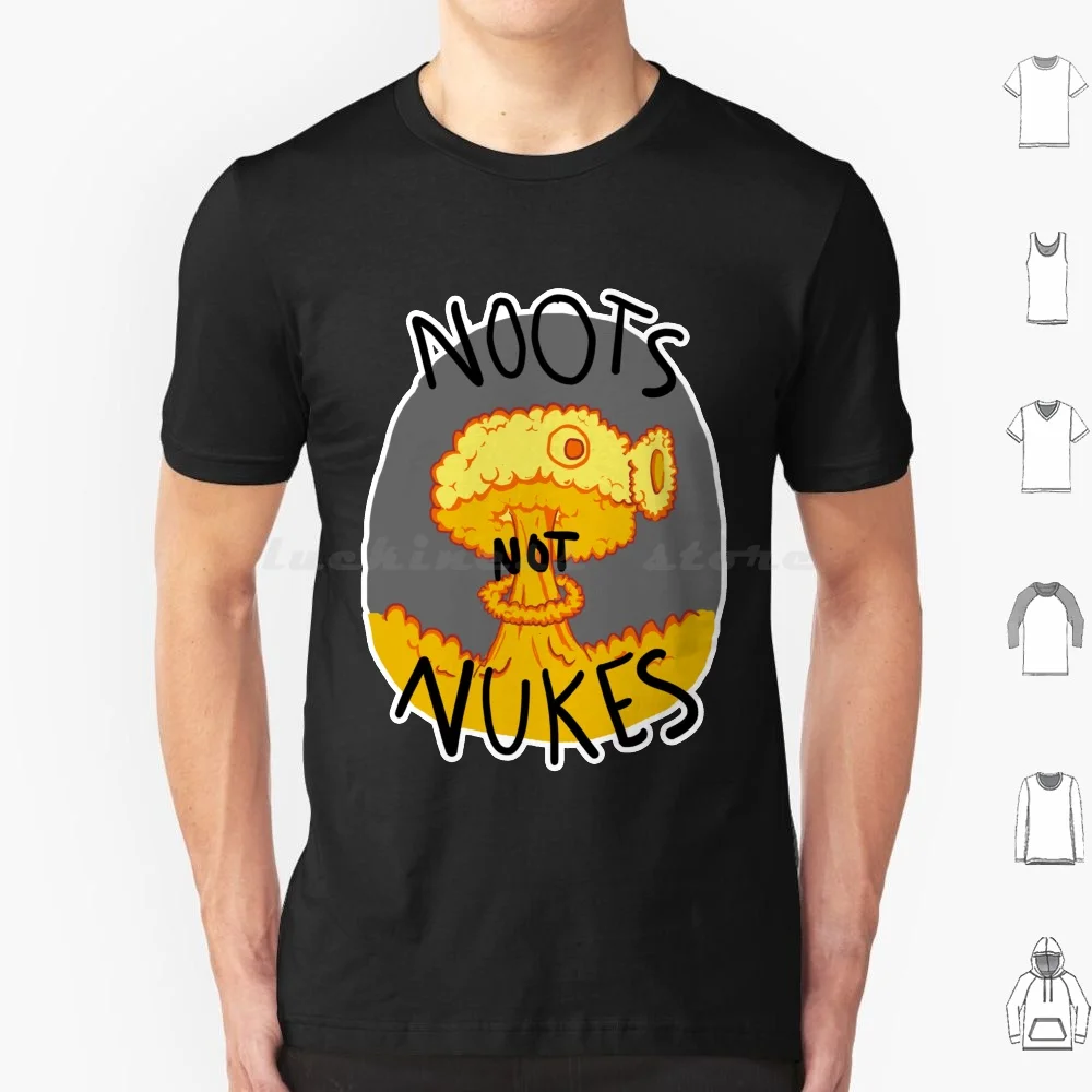 

Noots Not Nukes T Shirt Big Size 100% Cotton Pingu Meme Dank Memes 80s Vintage Retro Peace Pacifism Nuclear Bombs Nukes Nuclear