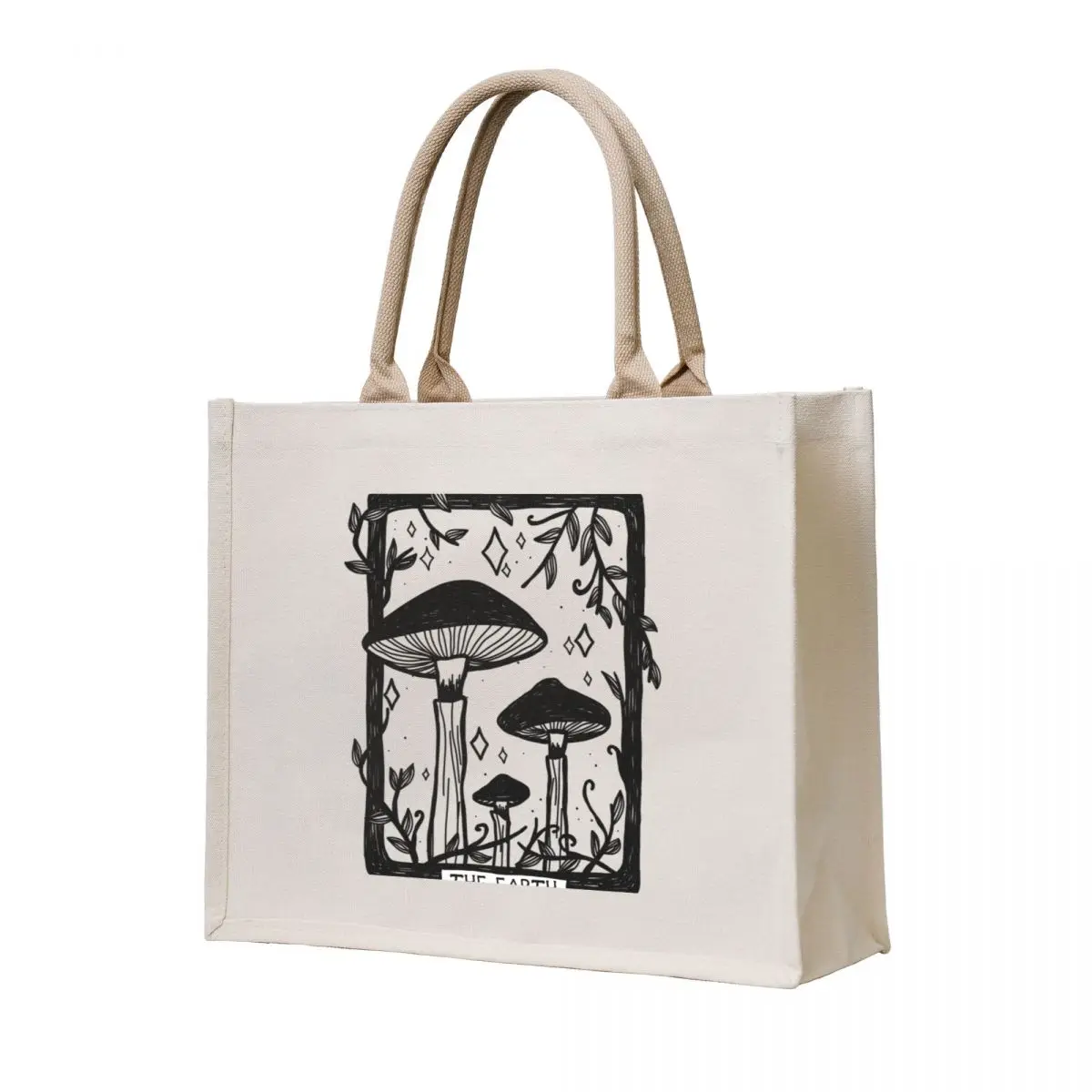 

Mushroom Tarot Card Tote Bag Portable shopping bag female bag Eco