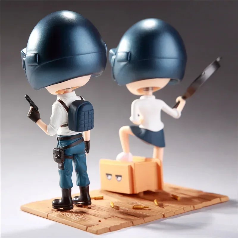 12cm PLAYERUNKNOWNS BATTLEGROUNDS Pubg Figure Q Version Model Doll Peripherals Small Figures Manga Anime Action Gift Toys Game