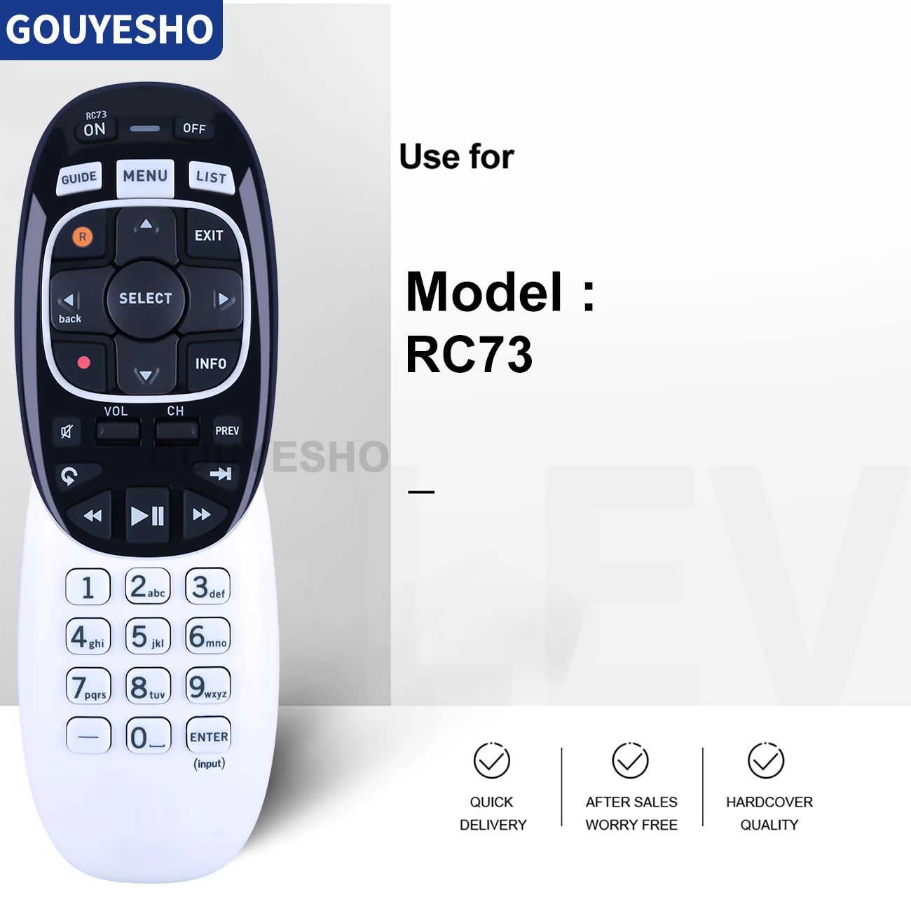 Pengganti Remote Control IR/RF RC73 baru kompatibel untuk Remote Control Directv RC71 RC72