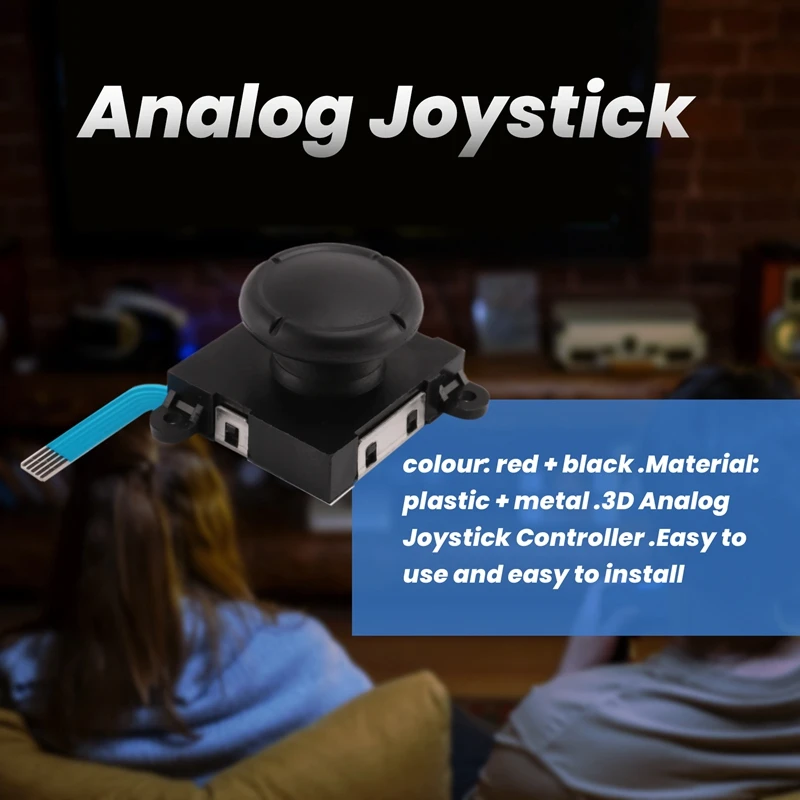 عصا تحكم Joy-Con ثلاثية الأبعاد تناظرية قابلة للاستبدال لنينتندو سويتش ، مفتاح يسار ويمين ، وحدة تحكم Joy Con ، وحدة تحكم NS Re كاملة