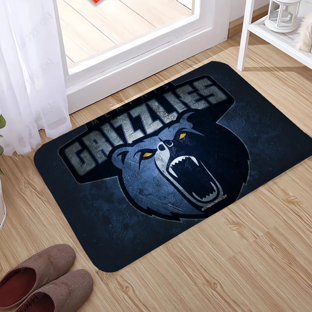 MemphiS GrizzlieS Bathroom Rug Mat for Hallway on the Floor Doormats for Entrance Door Carpet Cute Room Decor Carpets Bath Mats