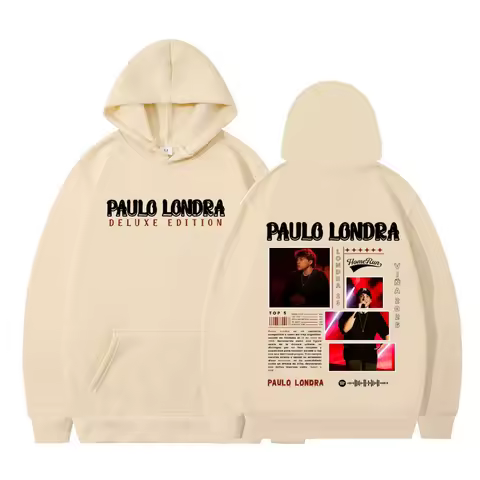 Singer Paulo Londra 2026 Album Graphics Hoodie Men Women Fashion Oversized Sweatshirts Winter Long-sleeved Hip-hop Pullover Top